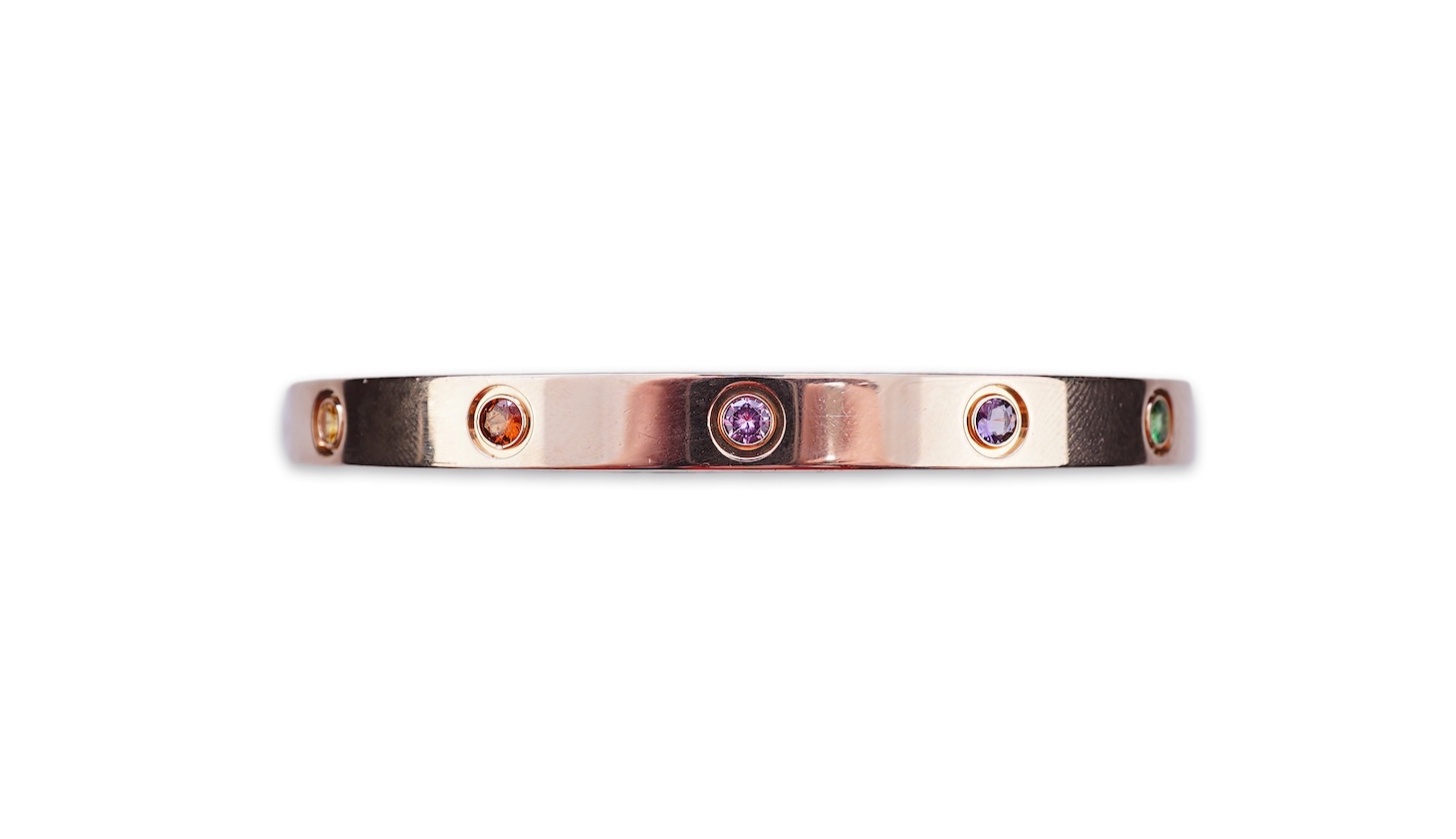 Cartier, a multi-gem 'LOVE' bangle